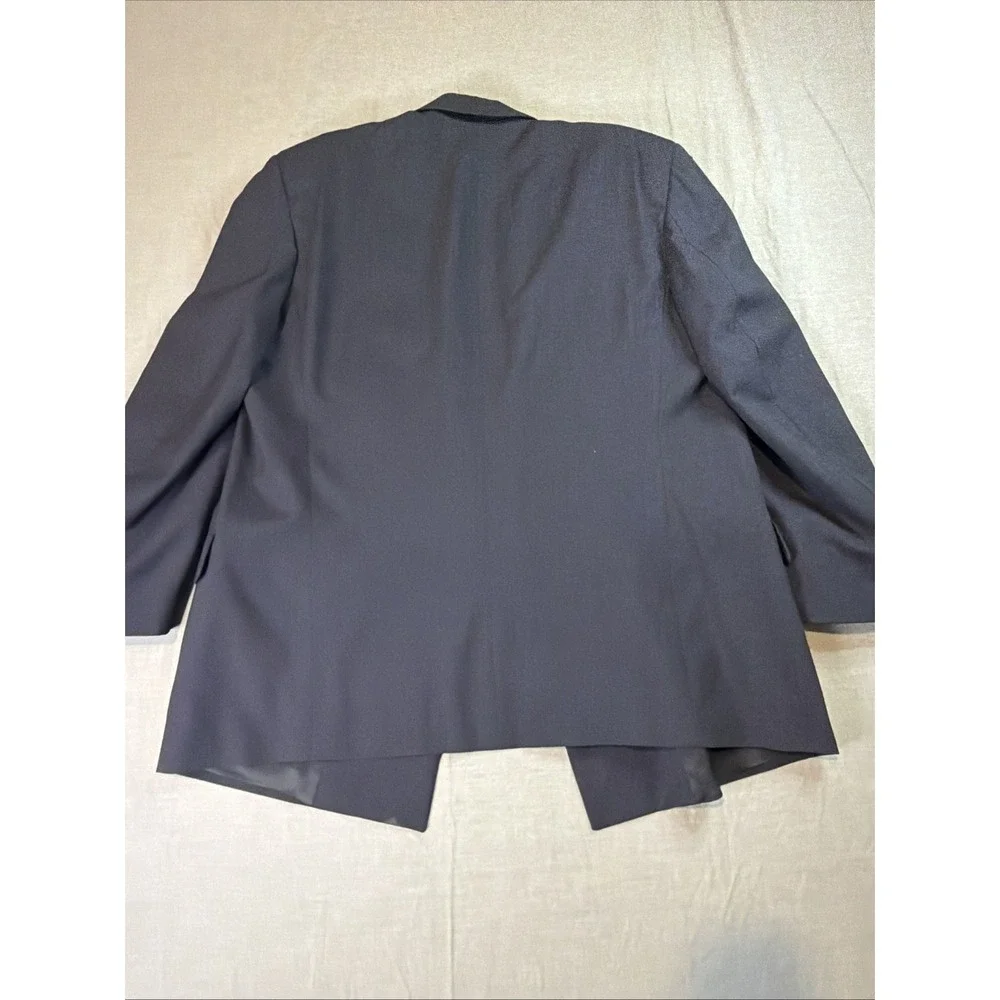 VTG Burberrys Blazer‎ Mens Sz 44R Blue Wool Double Breasted Made USA 80s Jacket
